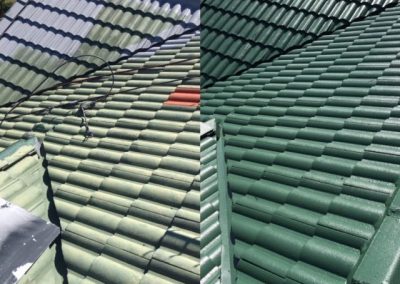 Gold Coast, Yatala, roof restoration before and after